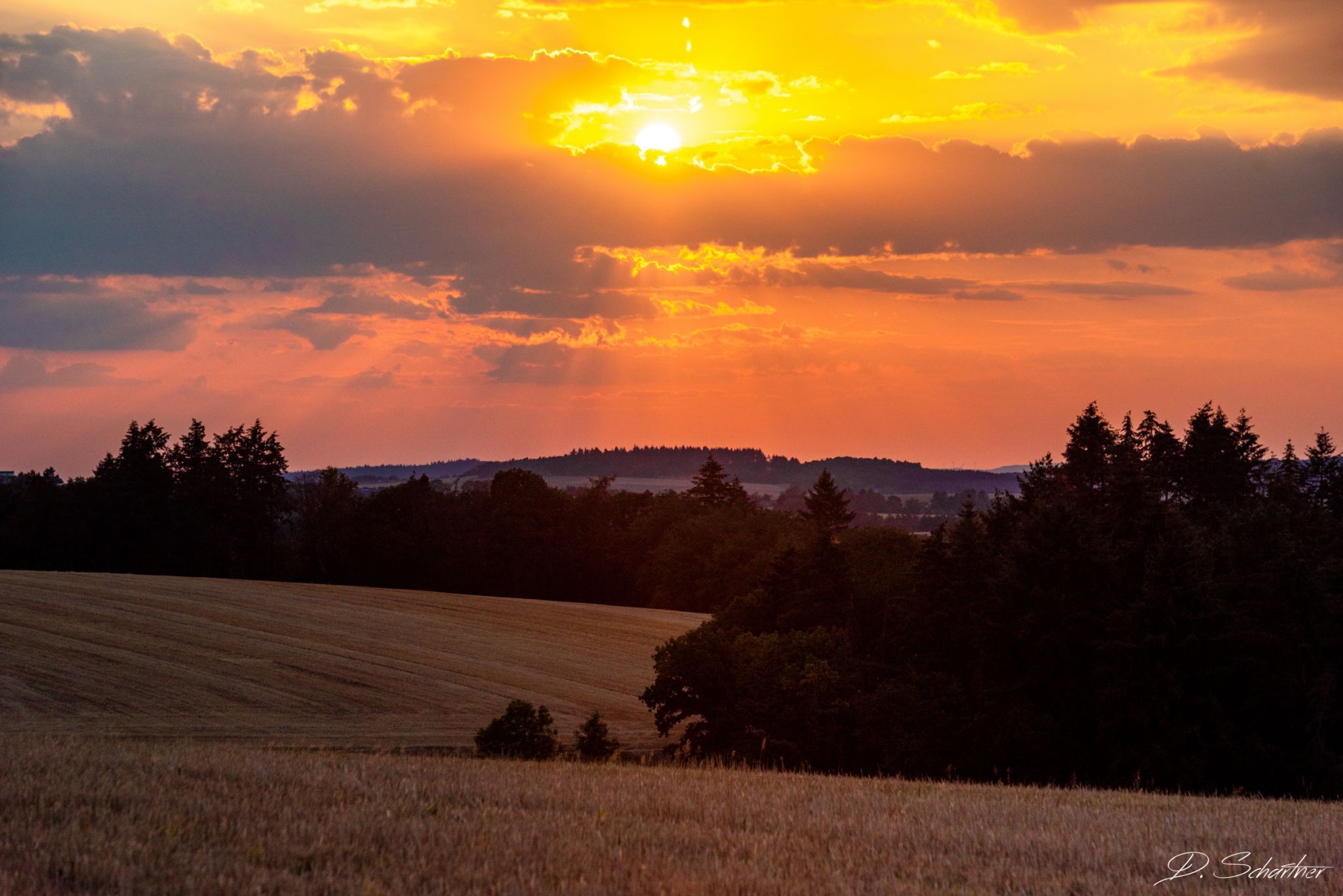 Sunset Heyweiler, Germany