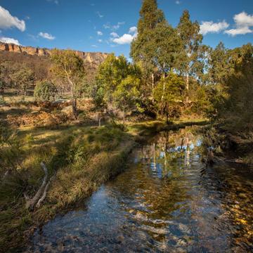 The Carne Creek reflection Wolgan Valley  NSW, Australia