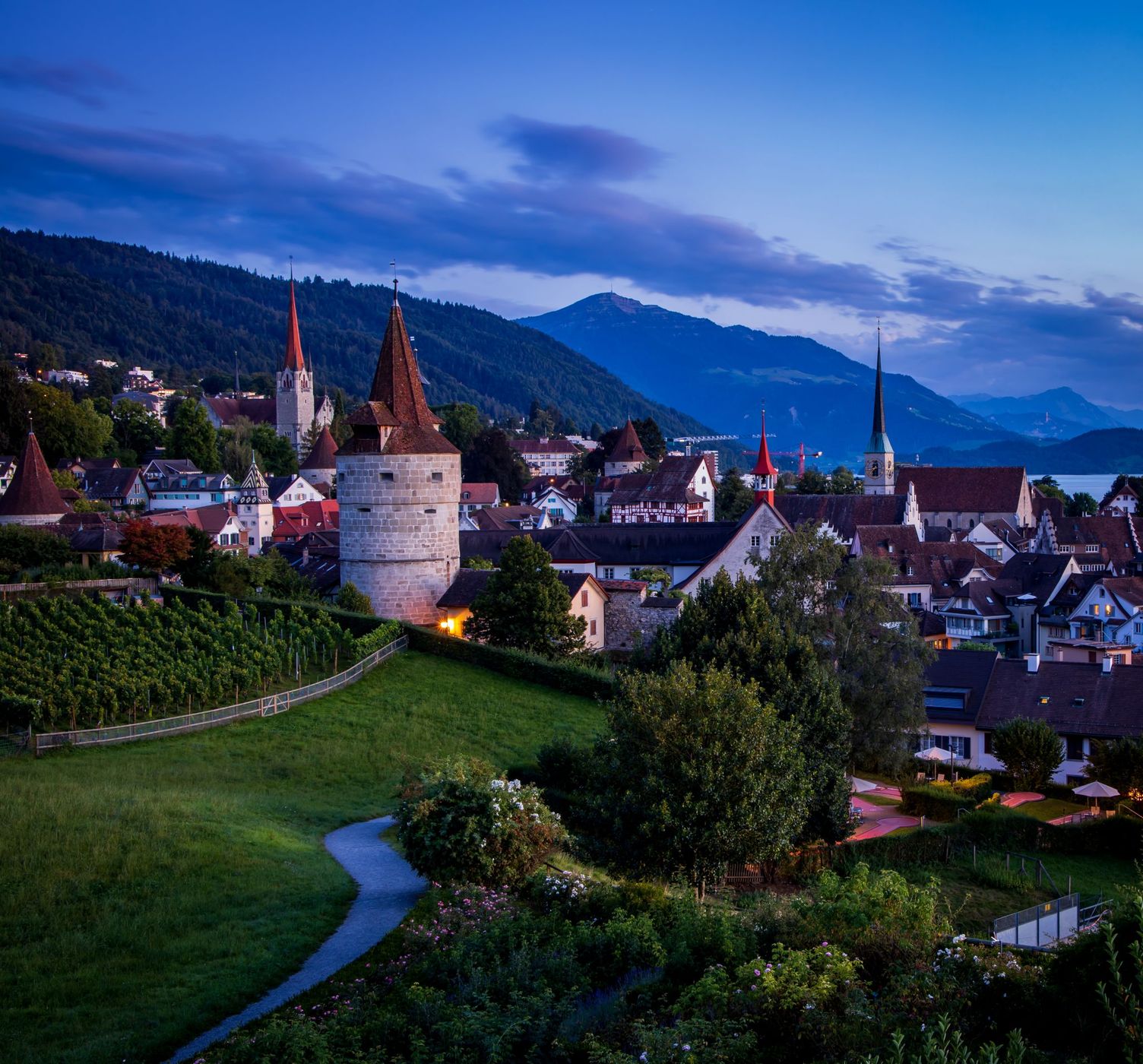 View over Zug, Switzerland