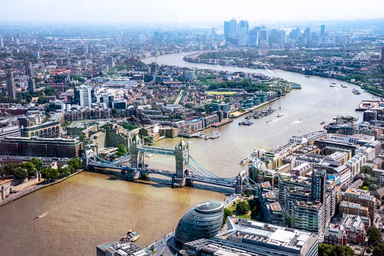 The view from the Shard