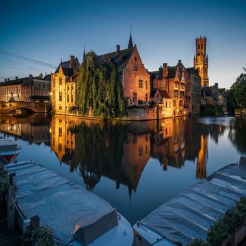 Typical view of Bruges, Belgium