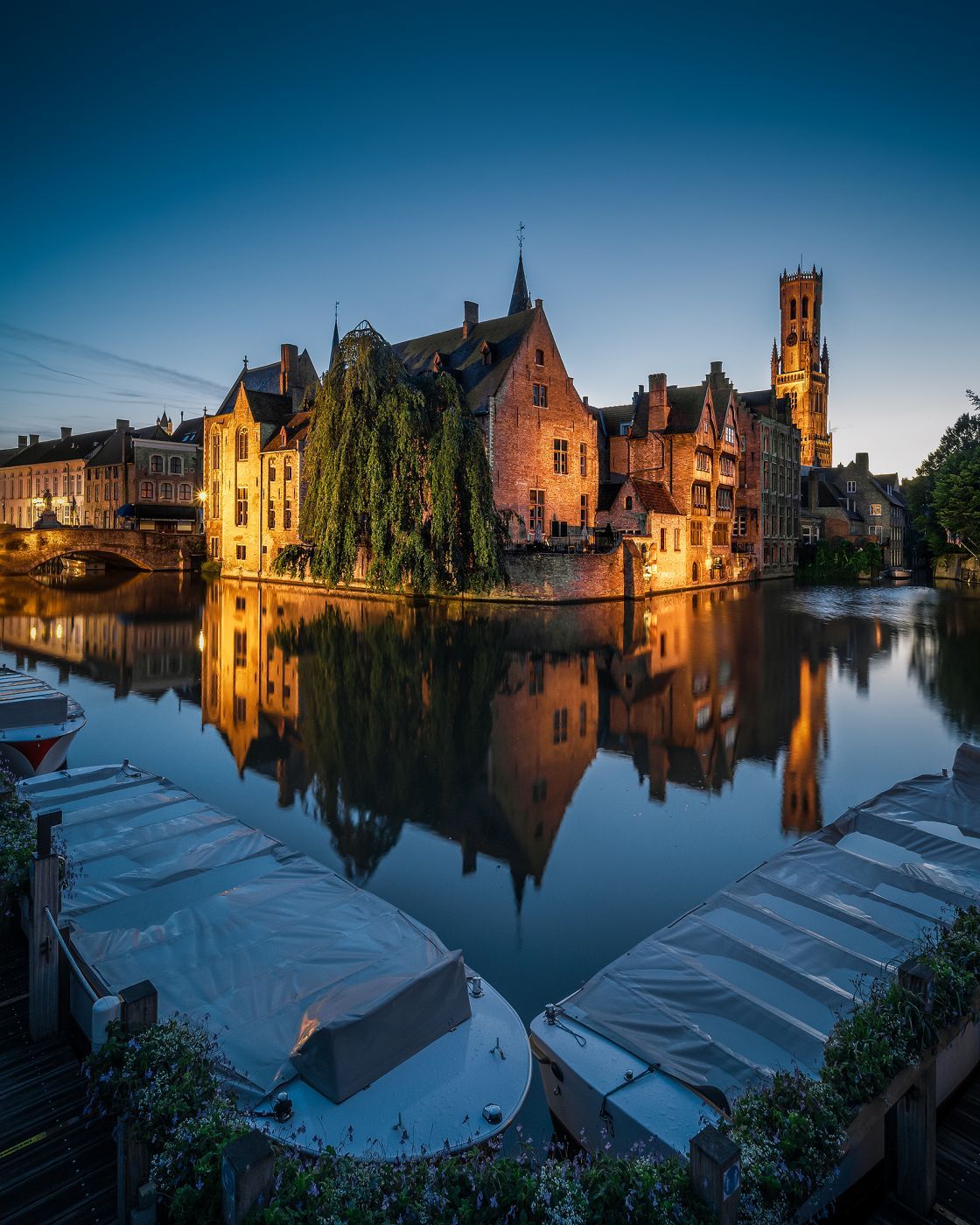 Typical view of Bruges, Belgium