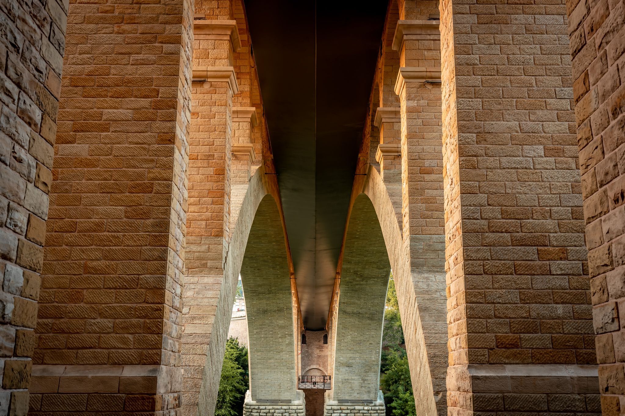 Under the Pont Adolphe, Luxembourg