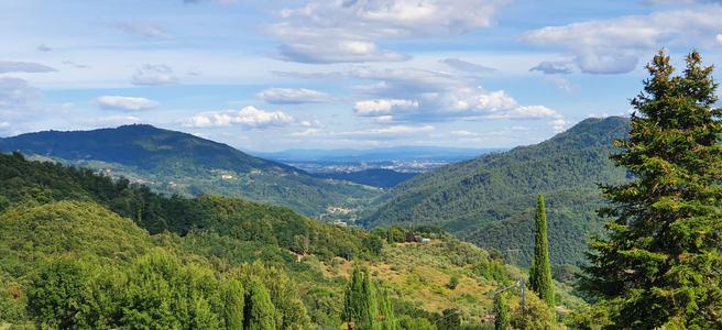 View from Monsagrati to Lucca