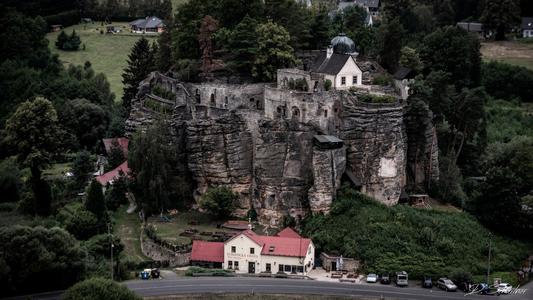 view on Hermit's Rock Castle