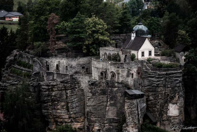 view on Hermit's Rock Castle