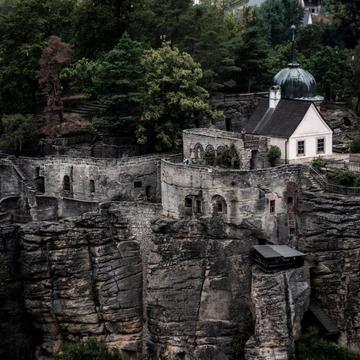 view on Hermit's Rock Castle, Czech Republic