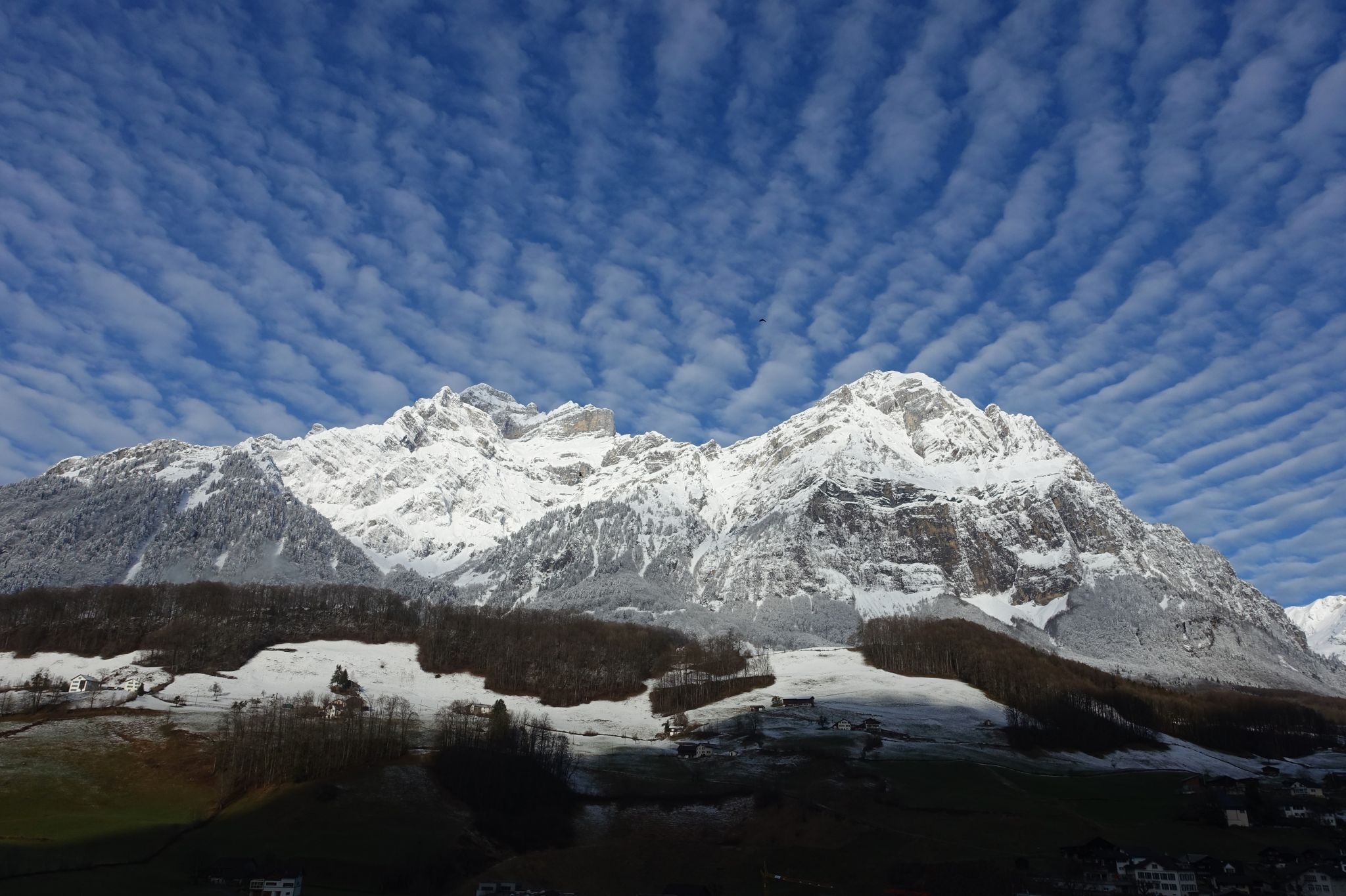 View on Mitlödi/GL, Switzerland