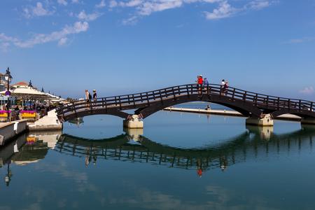 Wooden bridge, Lefkada town