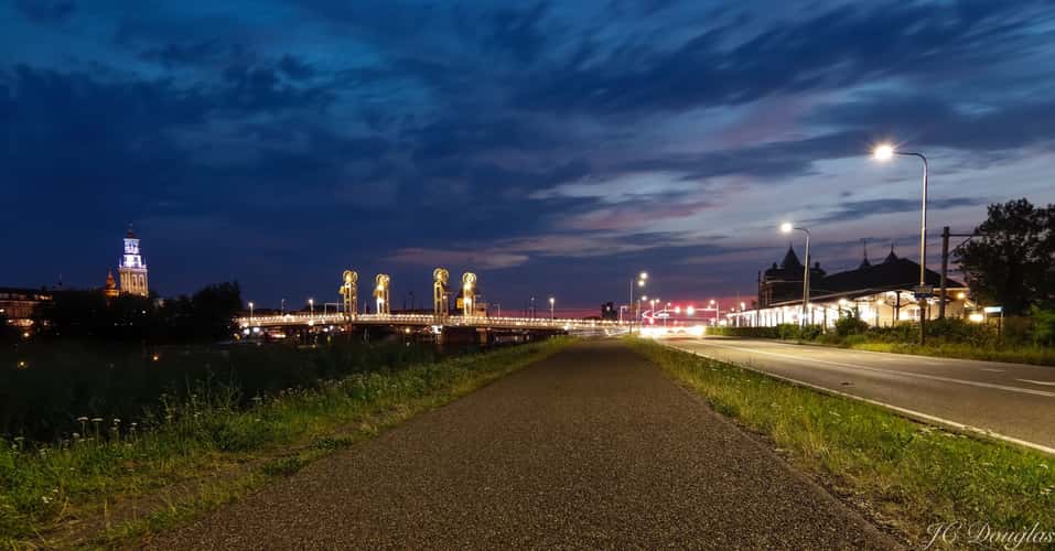 Blue hour Kampen, the Netherlands