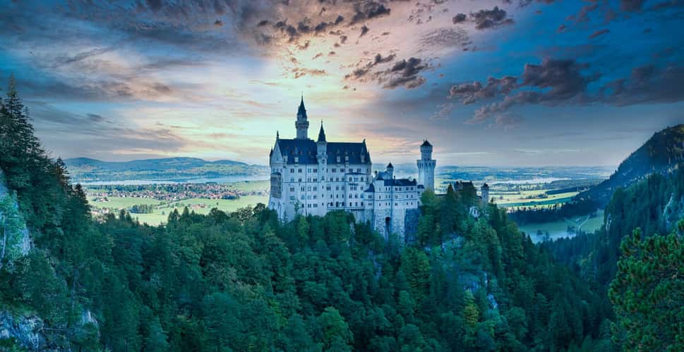 Neuschwanstein Castle from Marienbridge - The classic view