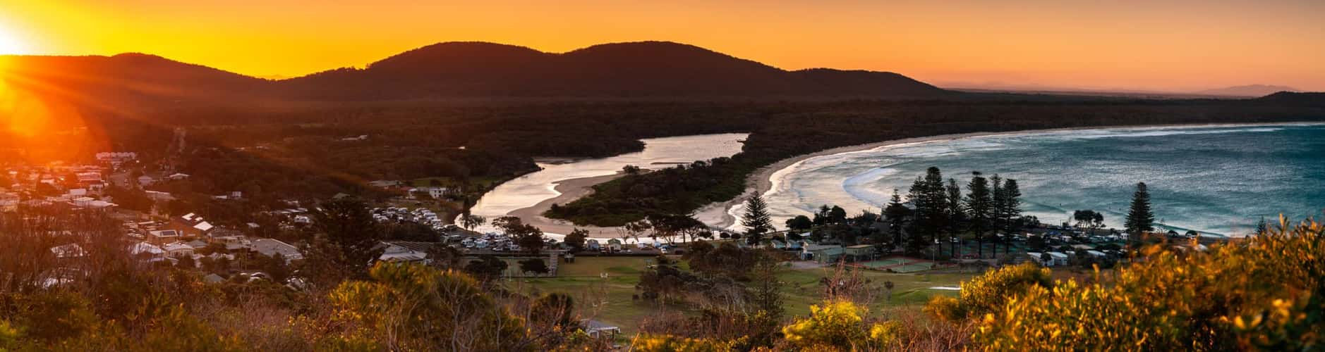 Crescent Head Pano sunset New South Wales