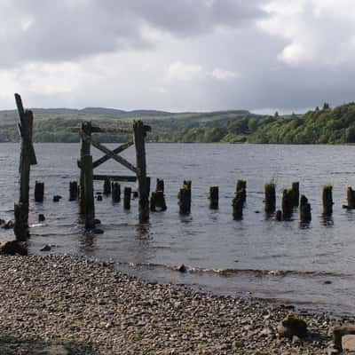 Derelict jetty at Portsonnachon, United Kingdom