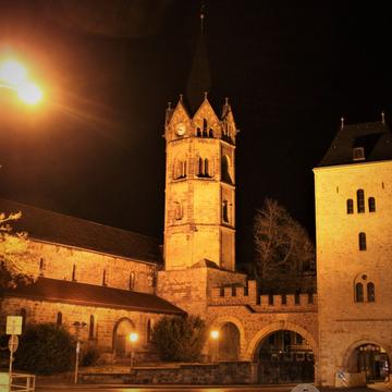 Eisenach, Karlsplatz mit Nikolaikirche, Germany