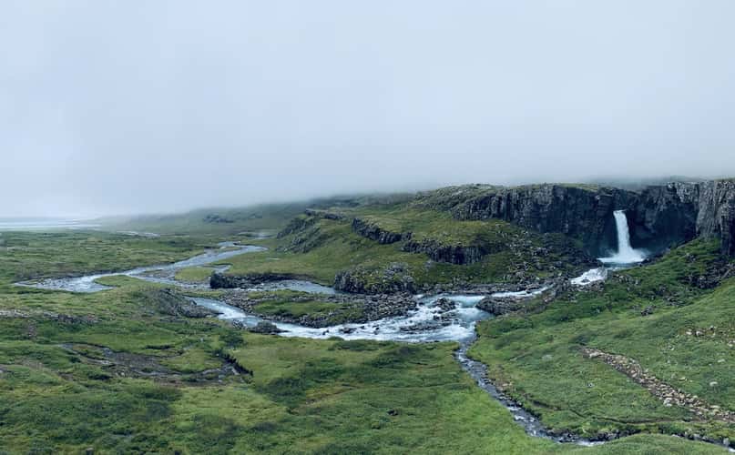View on Folaldafoss