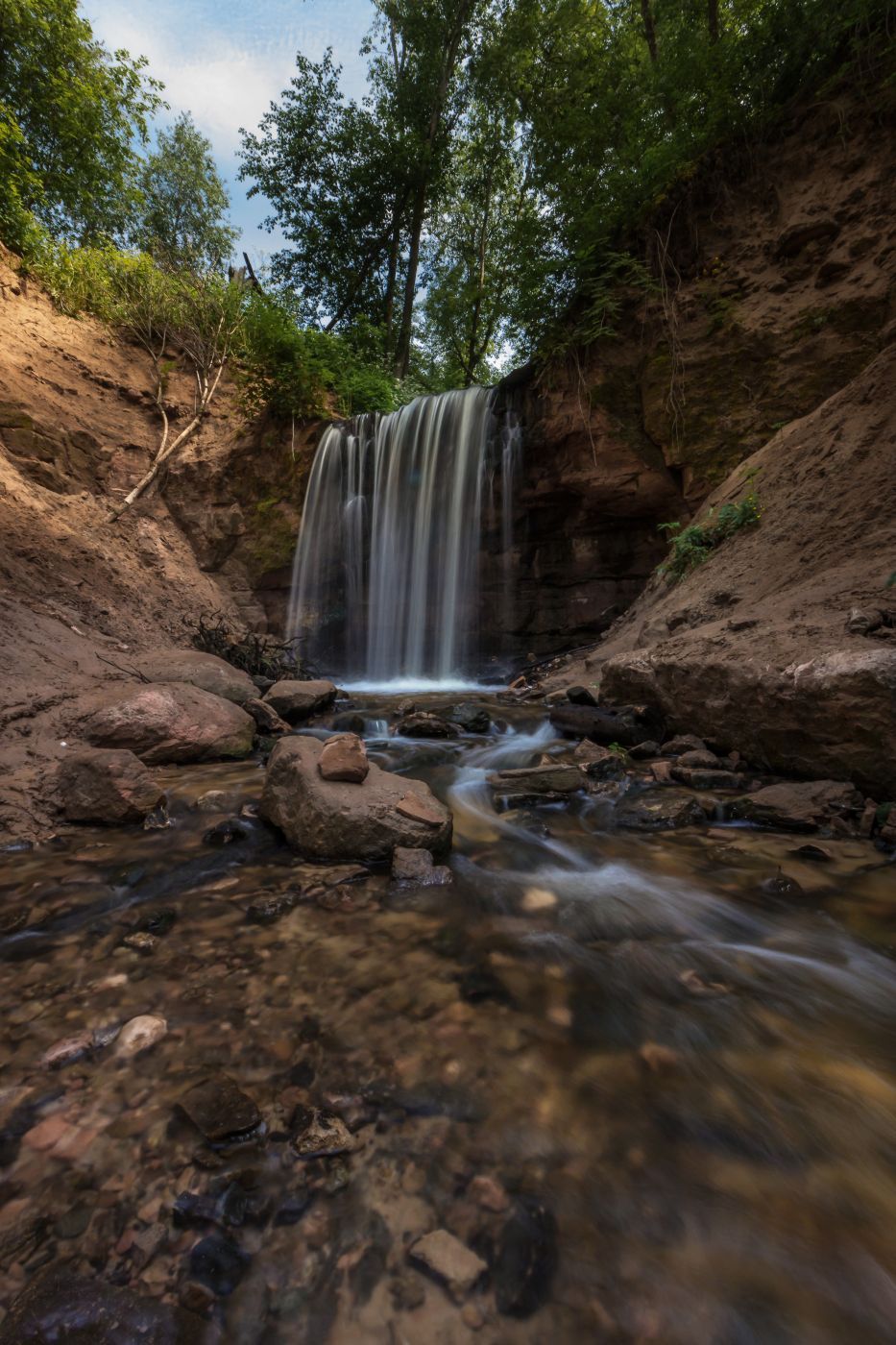 Gorchakovsky waterfall, Leningrad region, Russia, Russian Federation