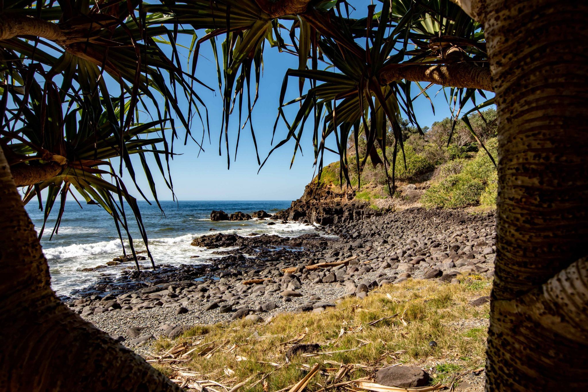 Iron Peg rocky beach Lennox Head New South Wales, Australia