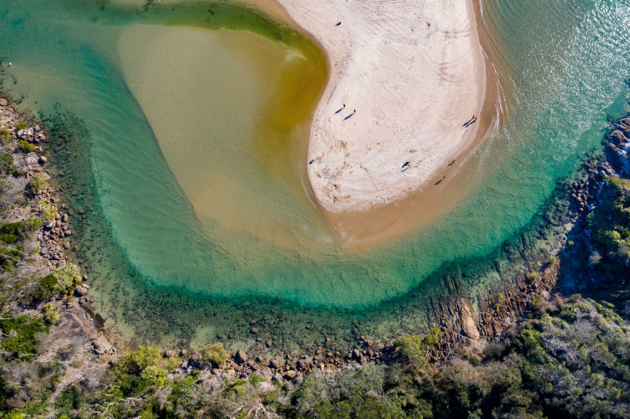 Korogoro Creek sand bar Hat Head New South Wales, Australia