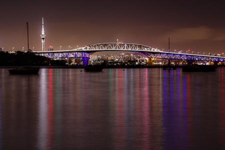 Auckland Bridge and Skycity Tower