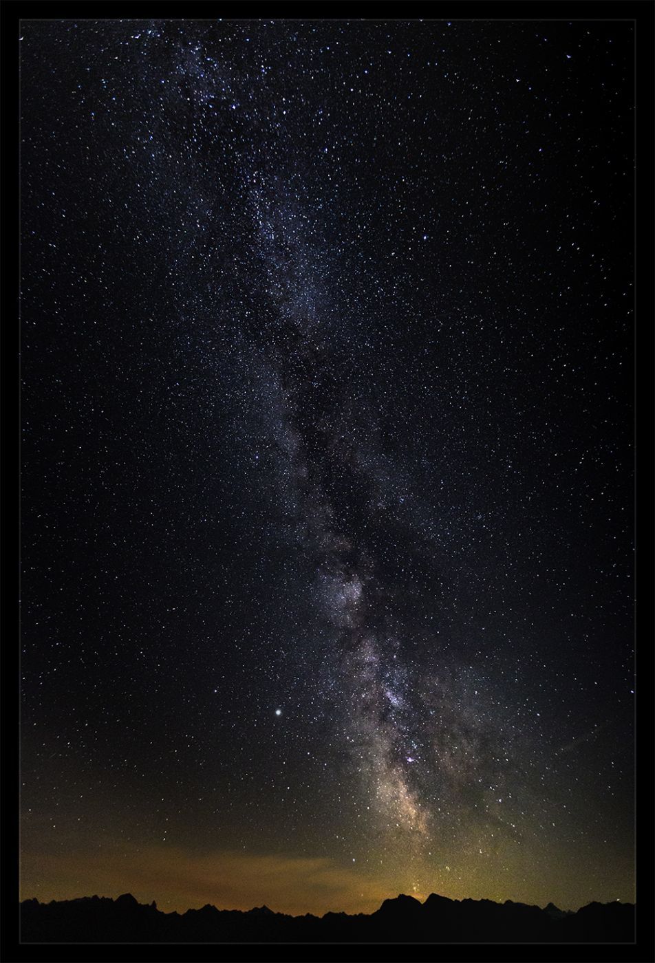 Milky Way at Zillertal Alps, Austria