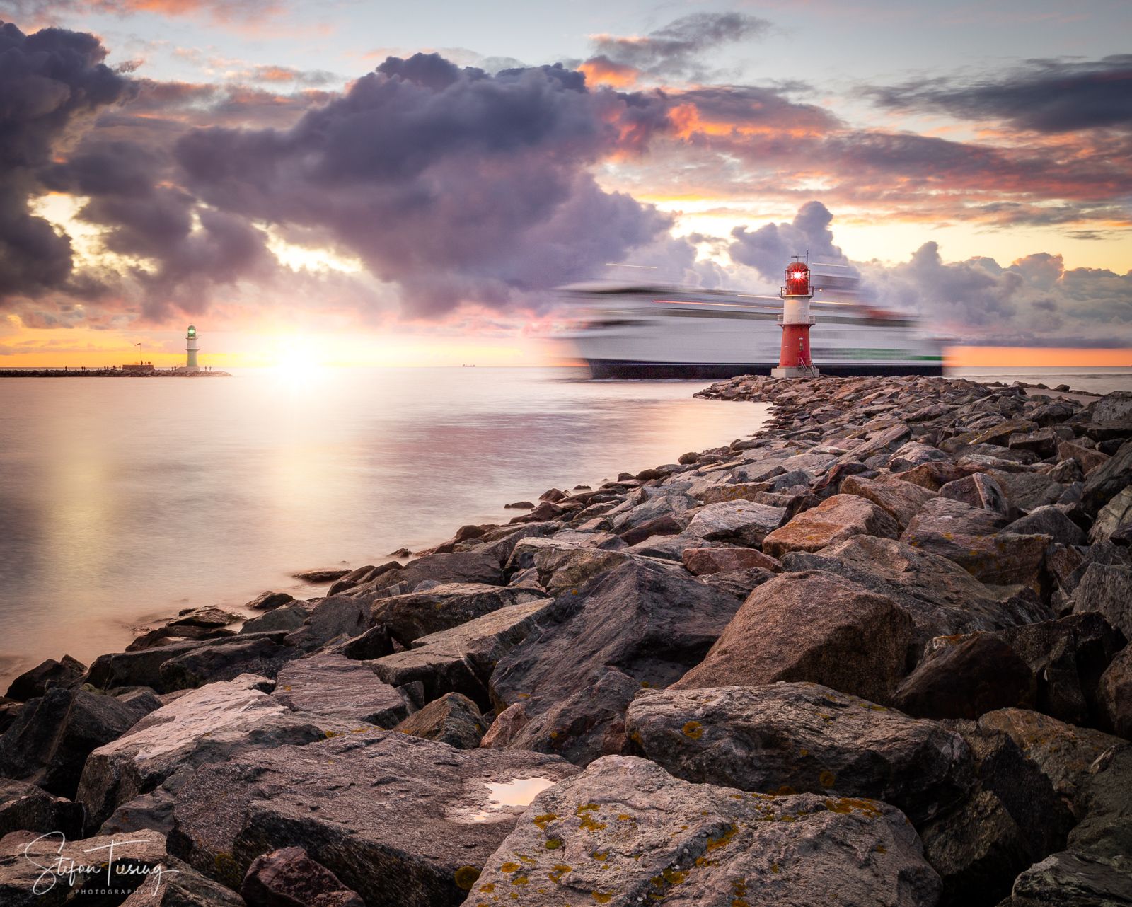 Mole of Warnemünde, Germany