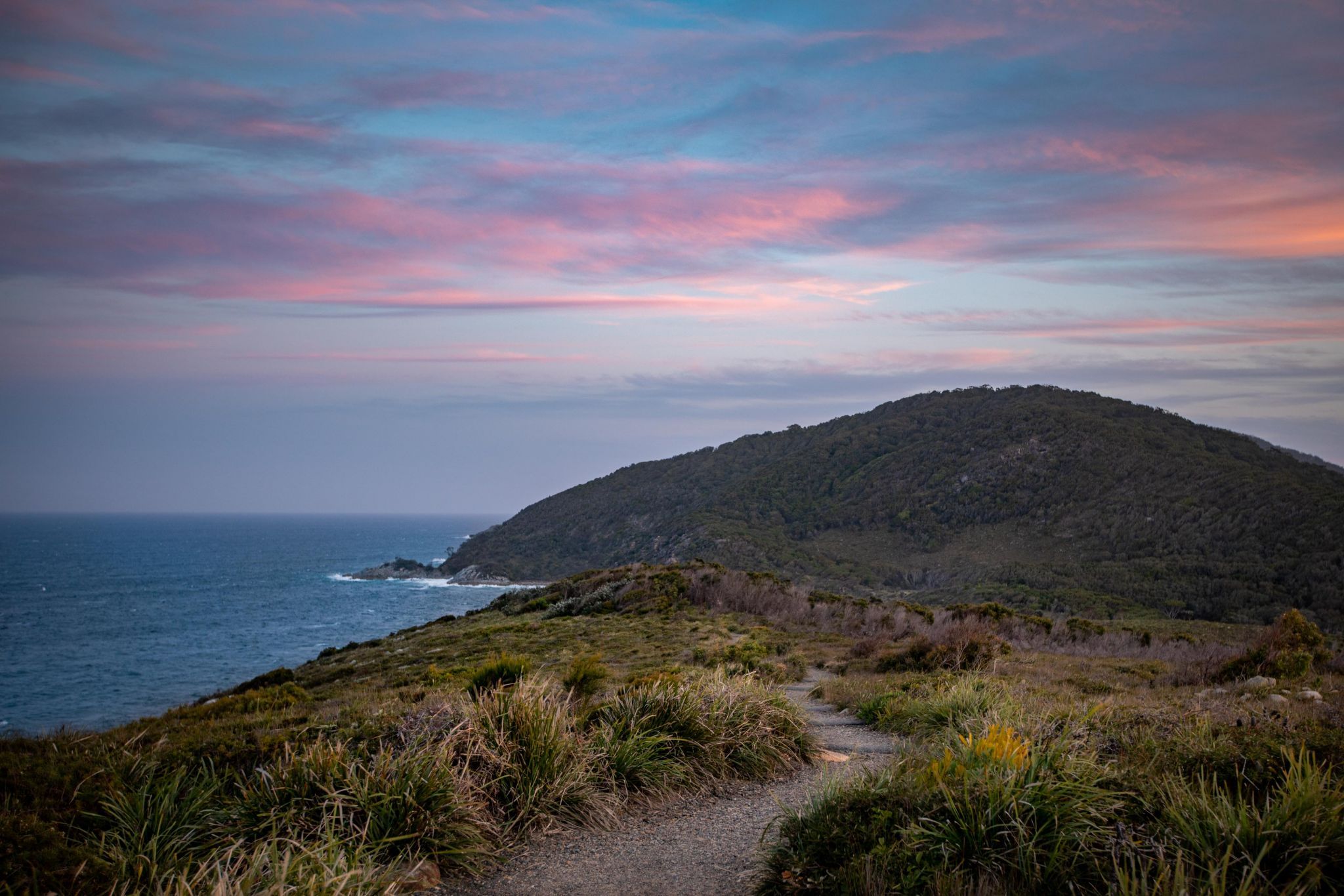 Monument Hill walk Sunset South West Rocks New South Wales, Australia