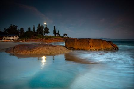 Moon set South West Rocks New South Wales