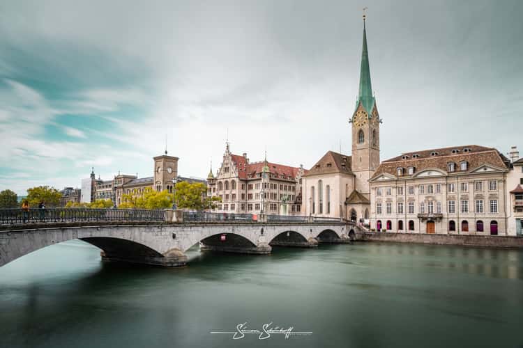 Münsterbrücke and Fraumünster, Zürich