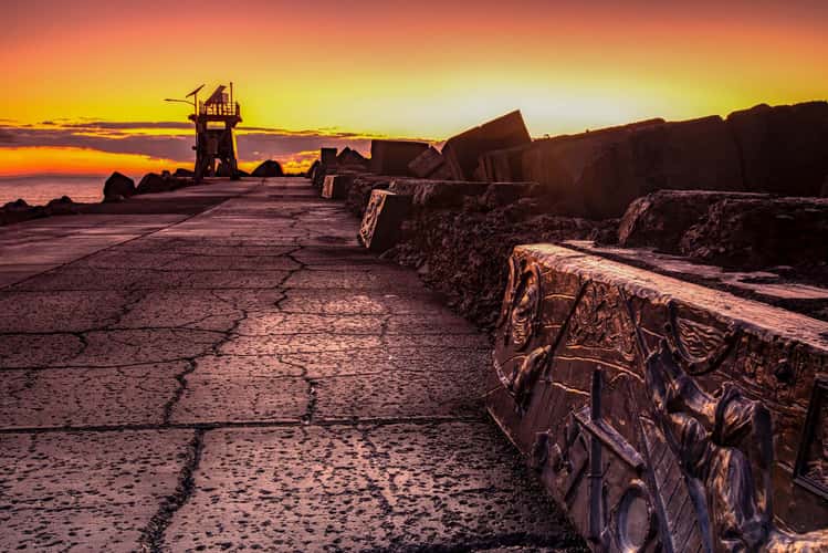 Newcastle Breakwall sunrise New South Wales