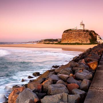 Nobbys Lighthouse Sunrise Newcastle, Australia