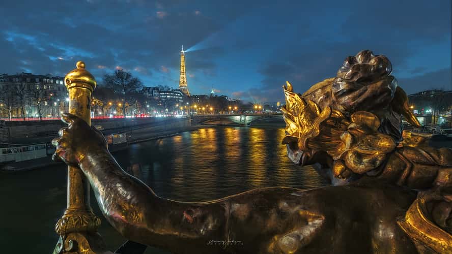 Alexandre III, Invalides and Eiffel Tower, Paris