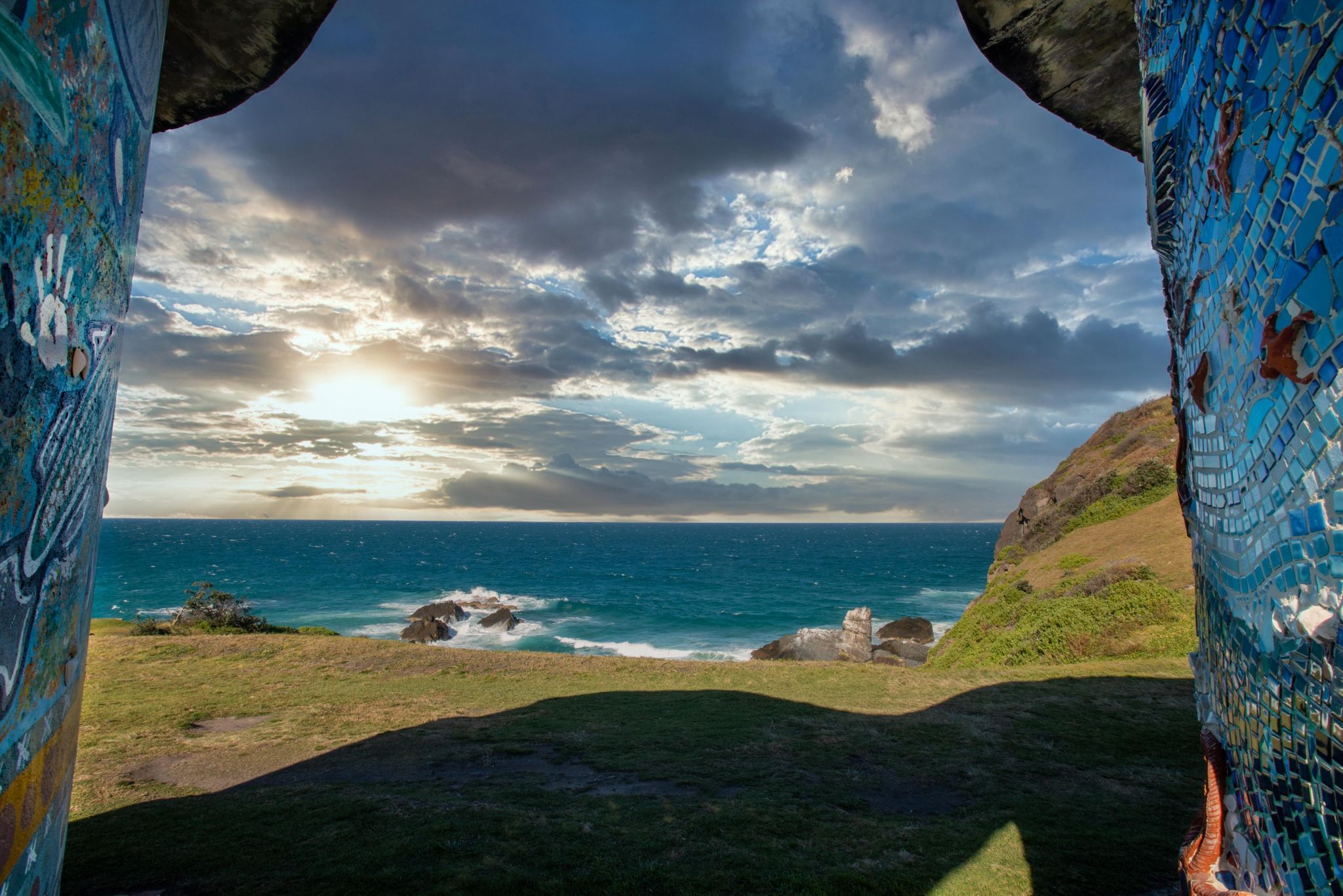 Pebbly Beach between the water tanks Crescent Head, Australia