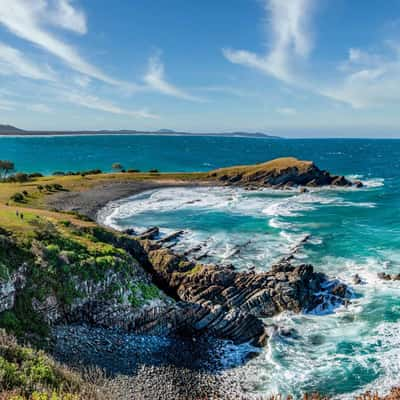 Pebbly Beach & Little Nobby Crescent Head New South Wales, Australia