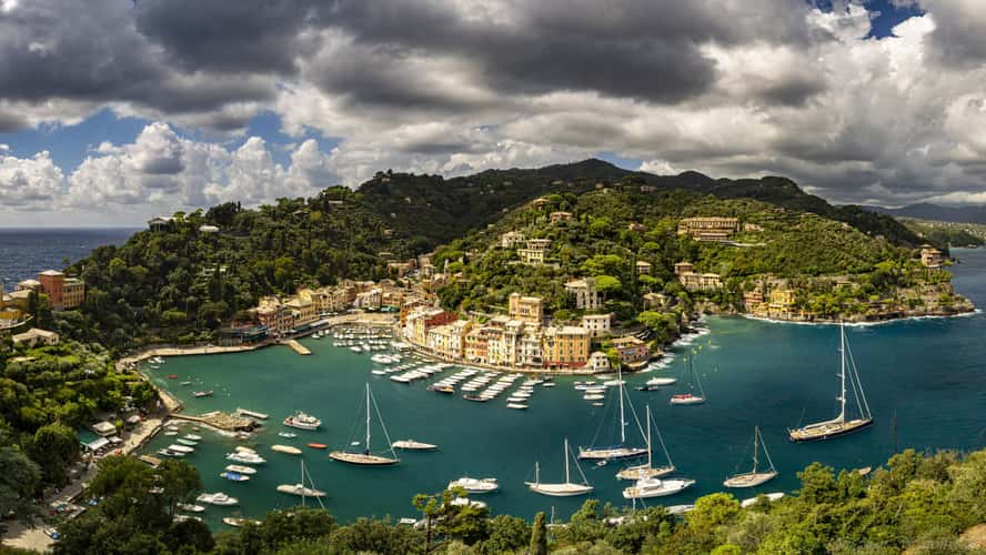 Portofino from Castello Brown