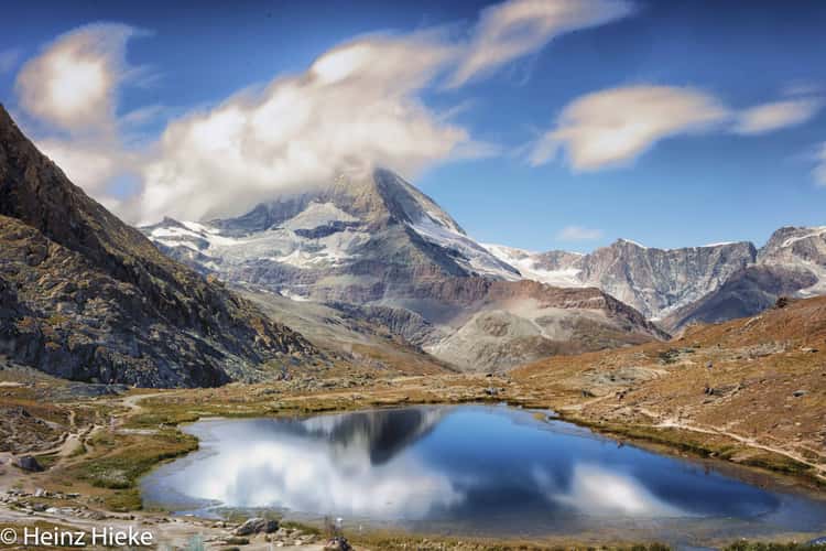 Riffelsee with Matterhorn reflection