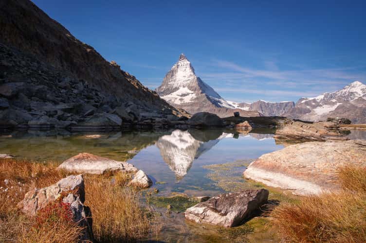 Riffelsee with Matterhorn reflection