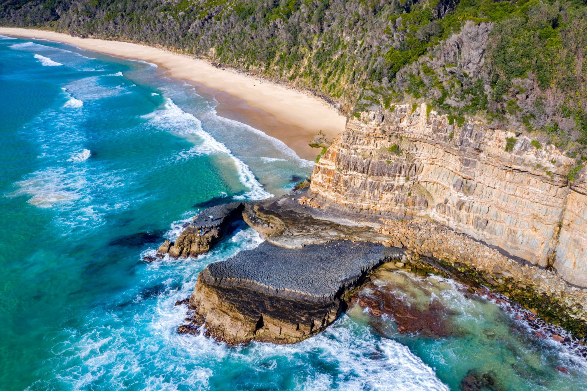 Rock outcrop North Seal Rocks New South Wales, Australia