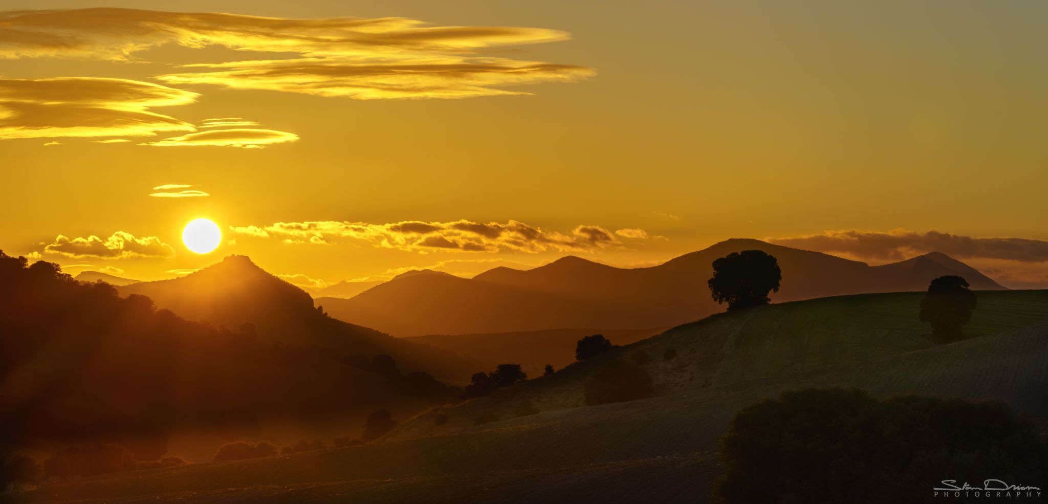Rolling hills, Spain
