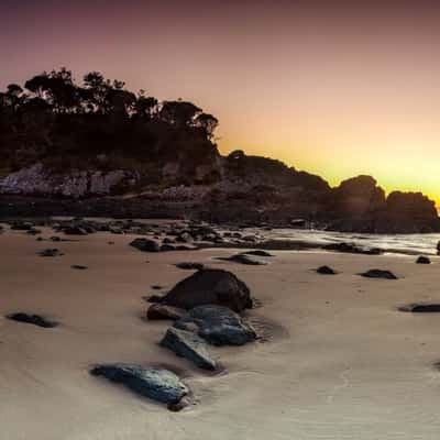 Seal Rocks headland Number one beach New South Wales, Australia