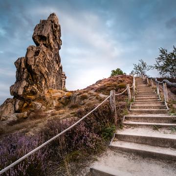 Steps to the Devil - Teufelsmauer near Thale, Germany