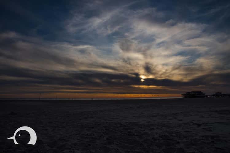 St.Peter-Ording Beach with Bar, Schleswig-Holstein