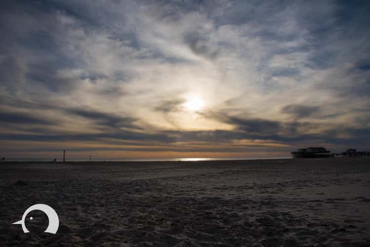 St.Peter-Ording Beach with Bar, Schleswig-Holstein