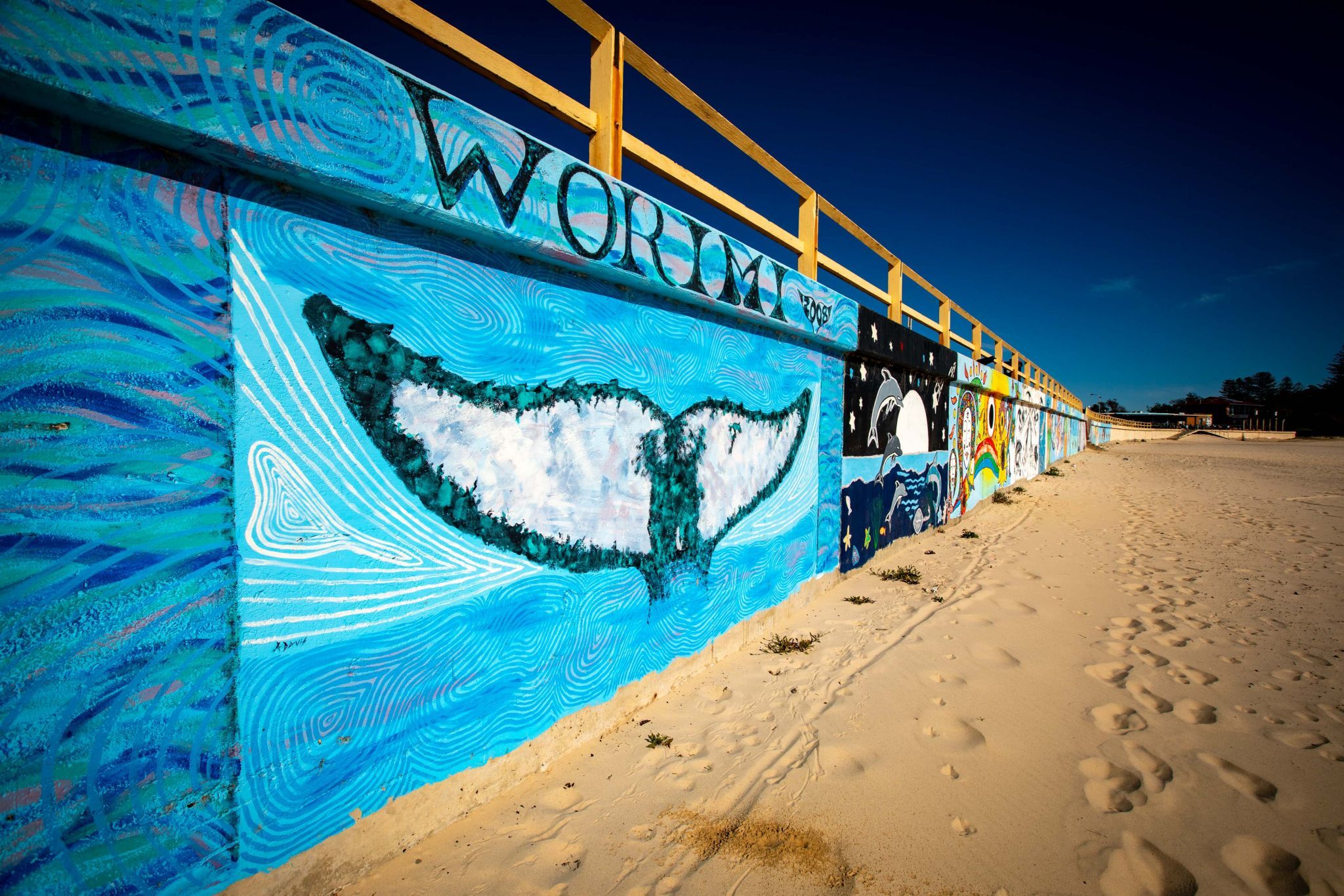 Street art Forster Beach New South Wales, Australia
