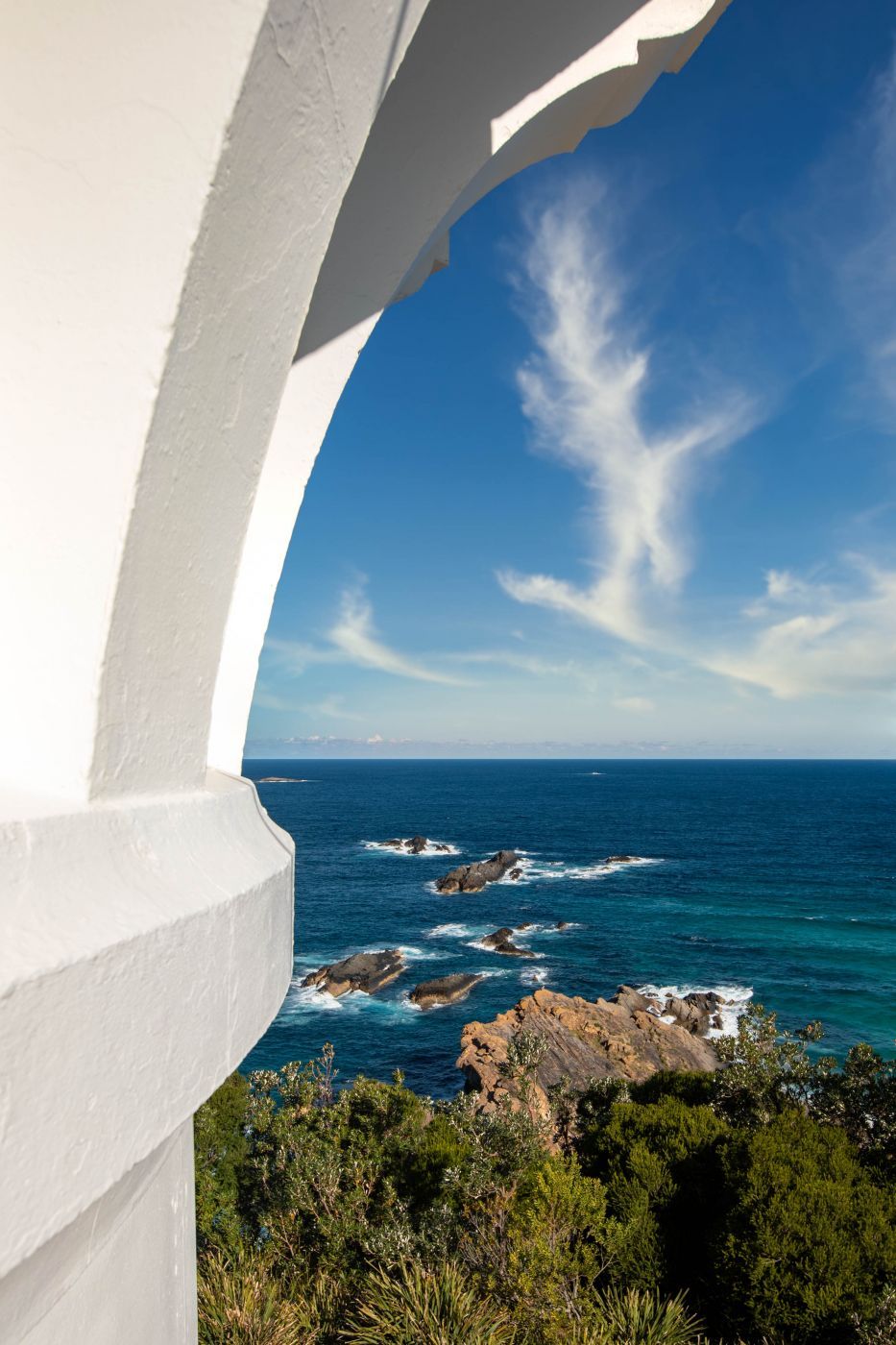 Sugarloaf Point Lighthouse rocks Seal Rocks NSW, Australia