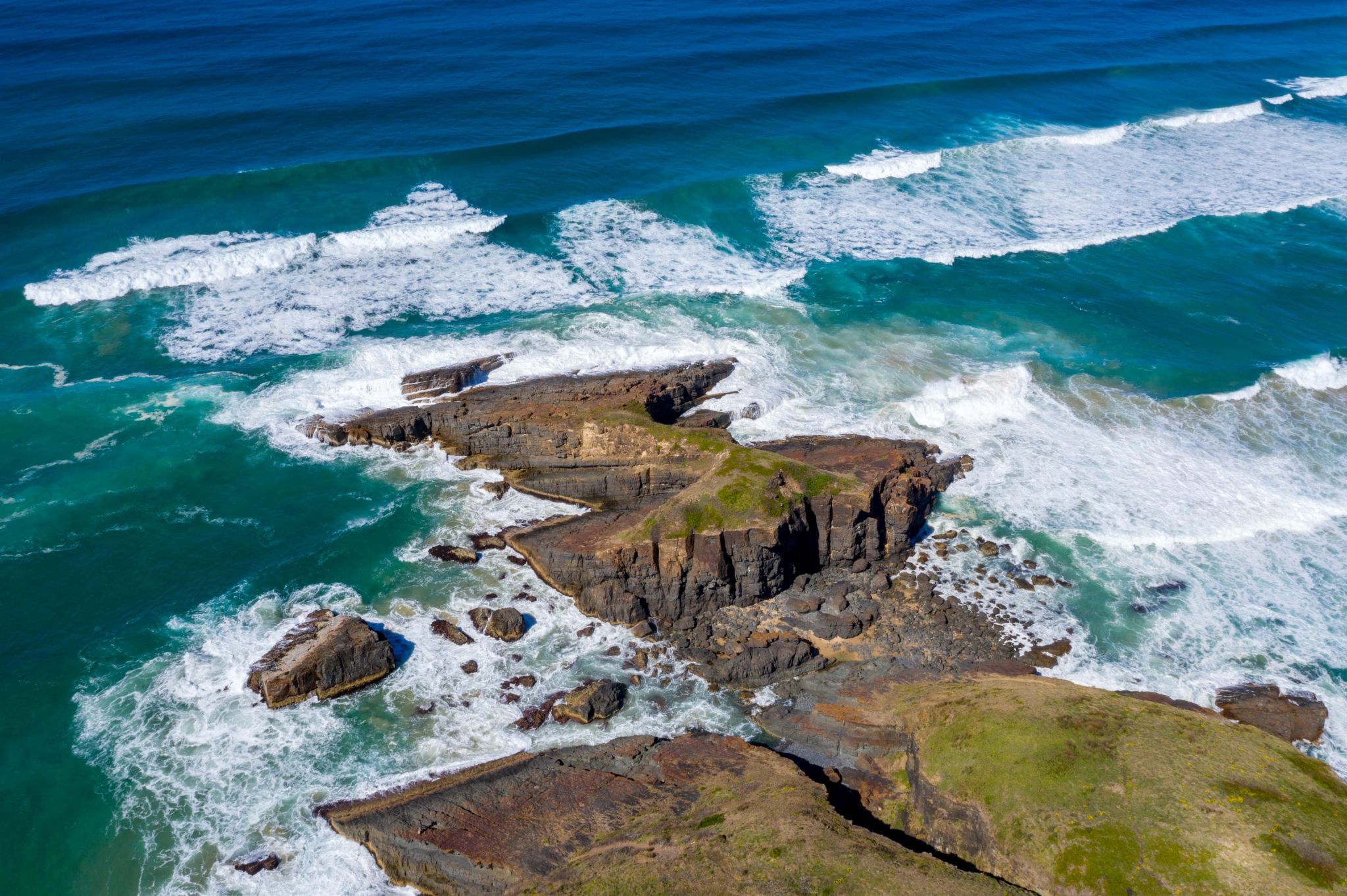 The middle Headland Point Plomer New South Wales, Australia