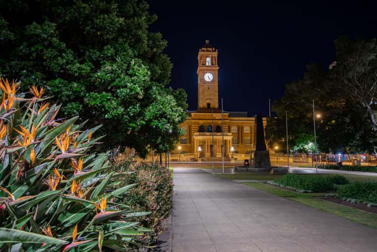 Town Hall Blue hour Newcastle New South Wales