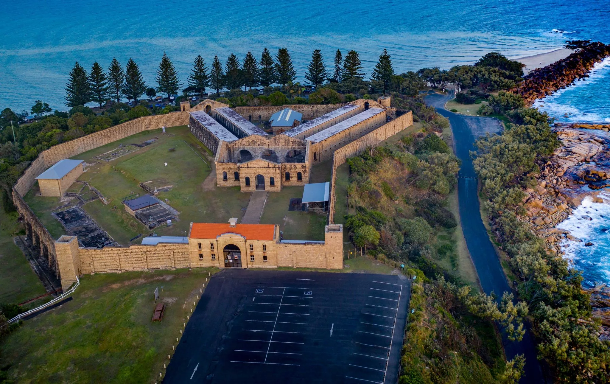 Trial Bay Gaol Drone South West Rocks New South Wales, Australia