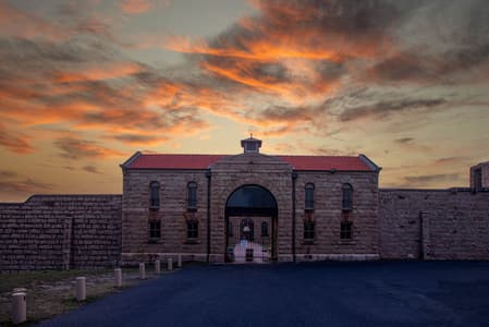Trial Bay Gaol gates south West Rocks New South Wales