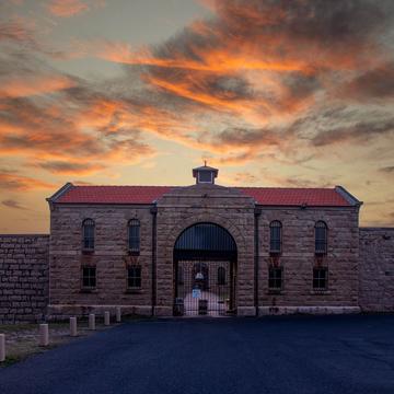 Trial Bay Gaol gates south West Rocks New South Wales, Australia