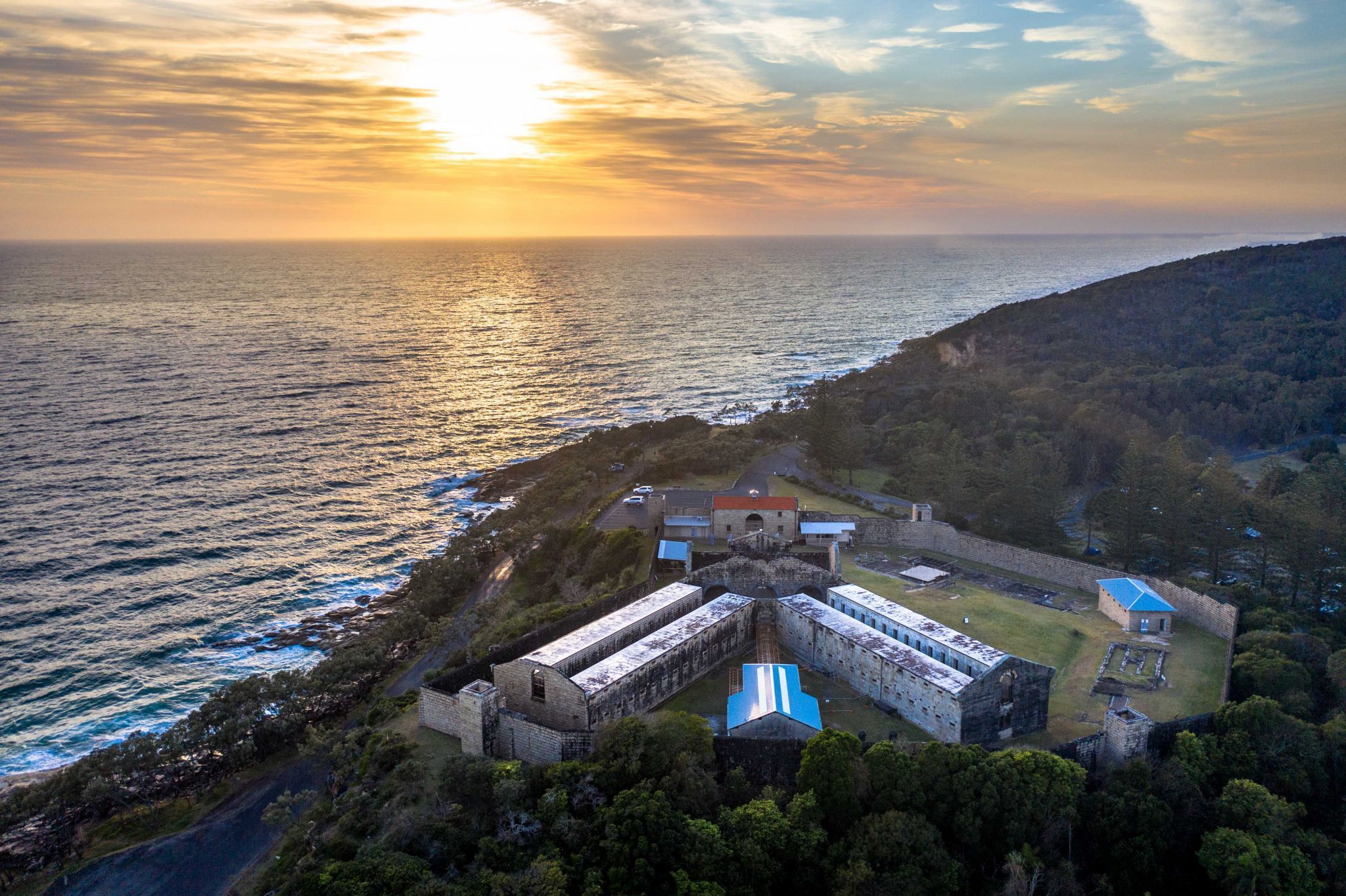Trial Bay Gaol Sunrise South West Rocks New South Wales, Australia